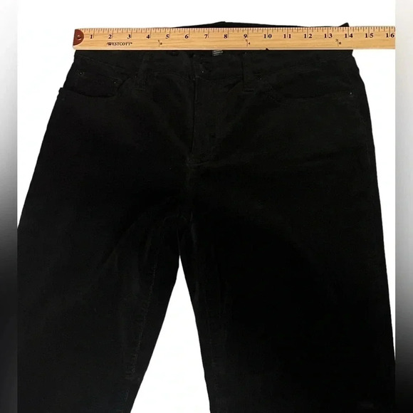 LRL Micro Corduroy Straight Leg Pants Classic Black Size 4 - Picture 9 of 15